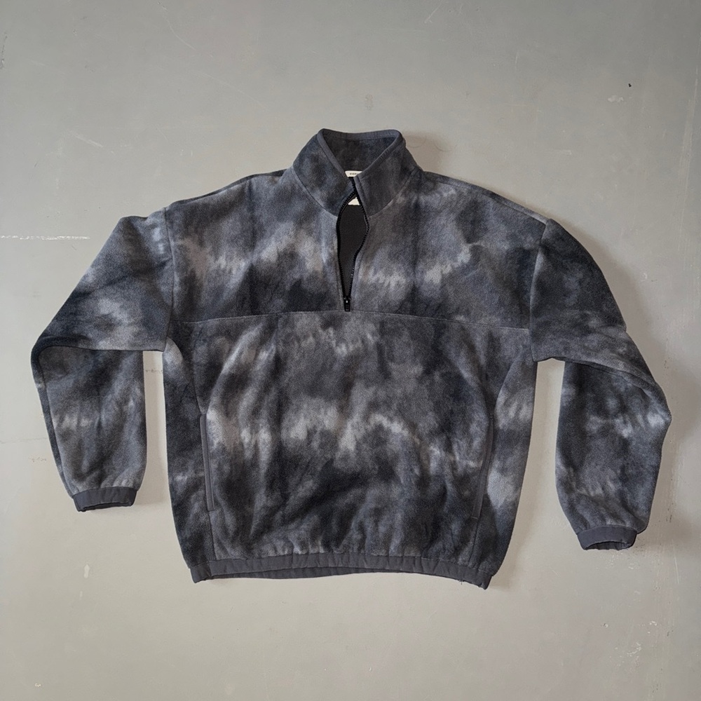 Abercrombie & Fitch Gray Quarter-Zip Sweatshirt